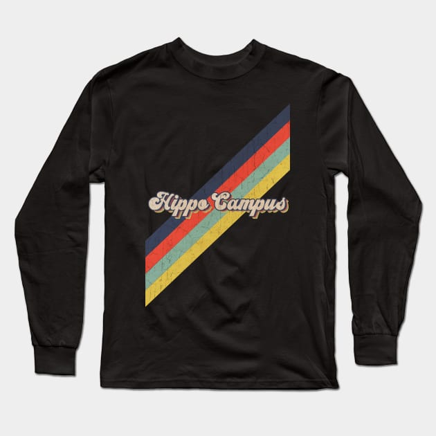 retro vintage color Hippo Campus Long Sleeve T-Shirt by HarryMarket